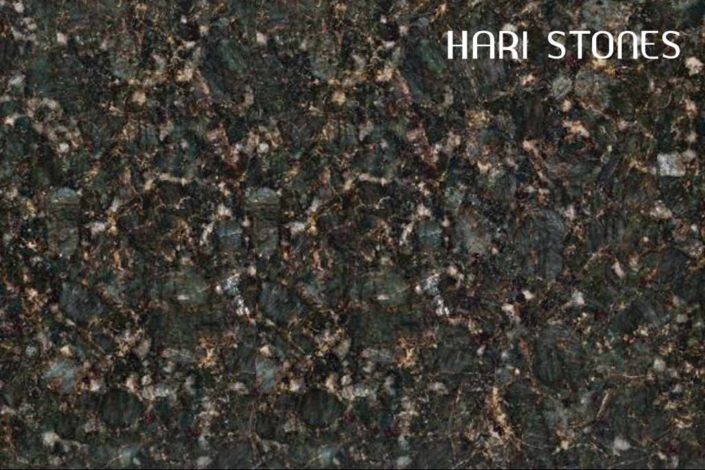 Green butterfly granite